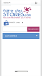 Mobile Screenshot of faire-des-stores.com